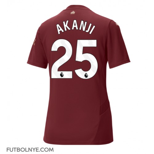 Camiseta Manchester City Manuel Akanji #25 Tercera Equipación para mujer 2024-25 manga corta